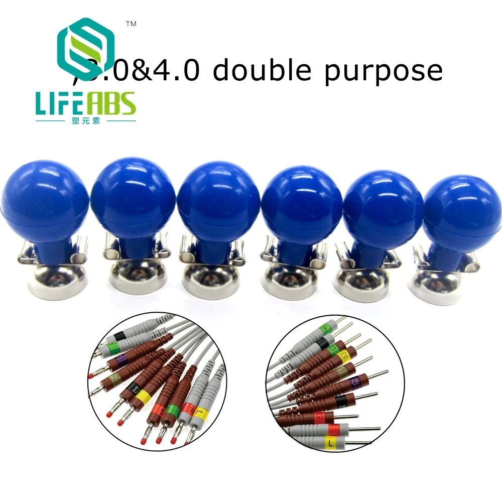 6pcs/set Large size Nickel-plated Ekg Suction Electrodes,3.0&4.0 double purposeetal part ecg Accessories Electrocardiograph
6pcs/set Large size Nickel-plated Ekg Suction Electrodes,3.0&4.0 double purposeetal part ecg Accessories Electrocardiograph