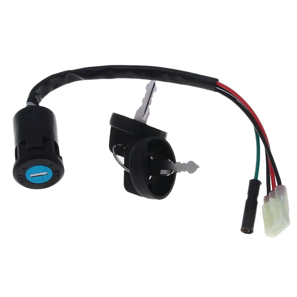 USERX Universal Motorcycle 4 Wires Ignition Key Switch with Cap for ATV motor bike dirt bike
USERX Universal Motorcycle 4 Wires Ignition Key Switch with Cap for ATV motor bike dirt bike