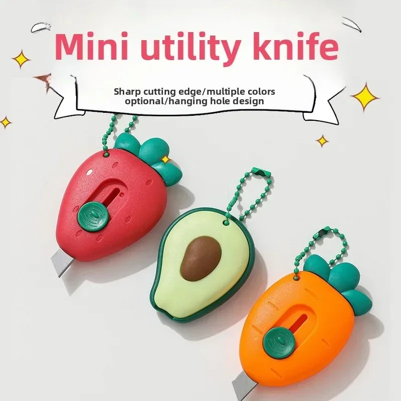 1Pcs Utility Knife In The Shape Of Mini Fruit Designed To Be Hung For Unpacking Paper Cuttings Envelope Wrapping Tool
1Pcs Utility Knife In The Shape Of Mini Fruit Designed To Be Hung For Unpacking Paper Cuttings Envelope Wrapping Tool