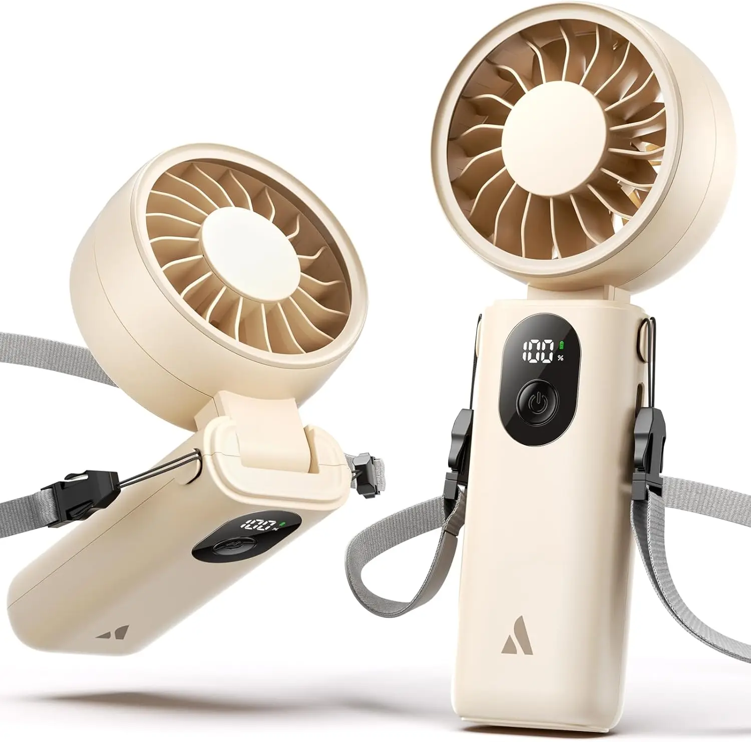 Portable Handheld Fan with 20H Battery, 5 Speeds, 3 Modes for Travel and Outdoor Use - Beige
Portable Handheld Fan with 20H Battery, 5 Speeds, 3 Modes for Travel and Outdoor Use - Beige