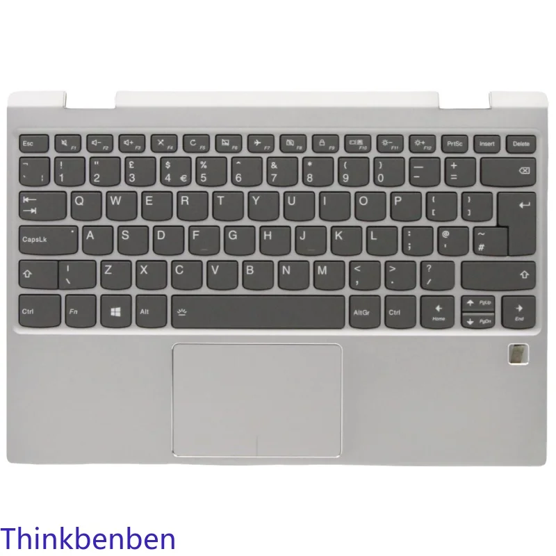 UK English Keyboard Platinum Upper Case Palmrest Shell Cover For Lenovo Ideapad Yoga 720 12 12IKB Laptop 5CB0Q12146
UK English Keyboard Platinum Upper Case Palmrest Shell Cover For Lenovo Ideapad Yoga 720 12 12IKB Laptop 5CB0Q12146