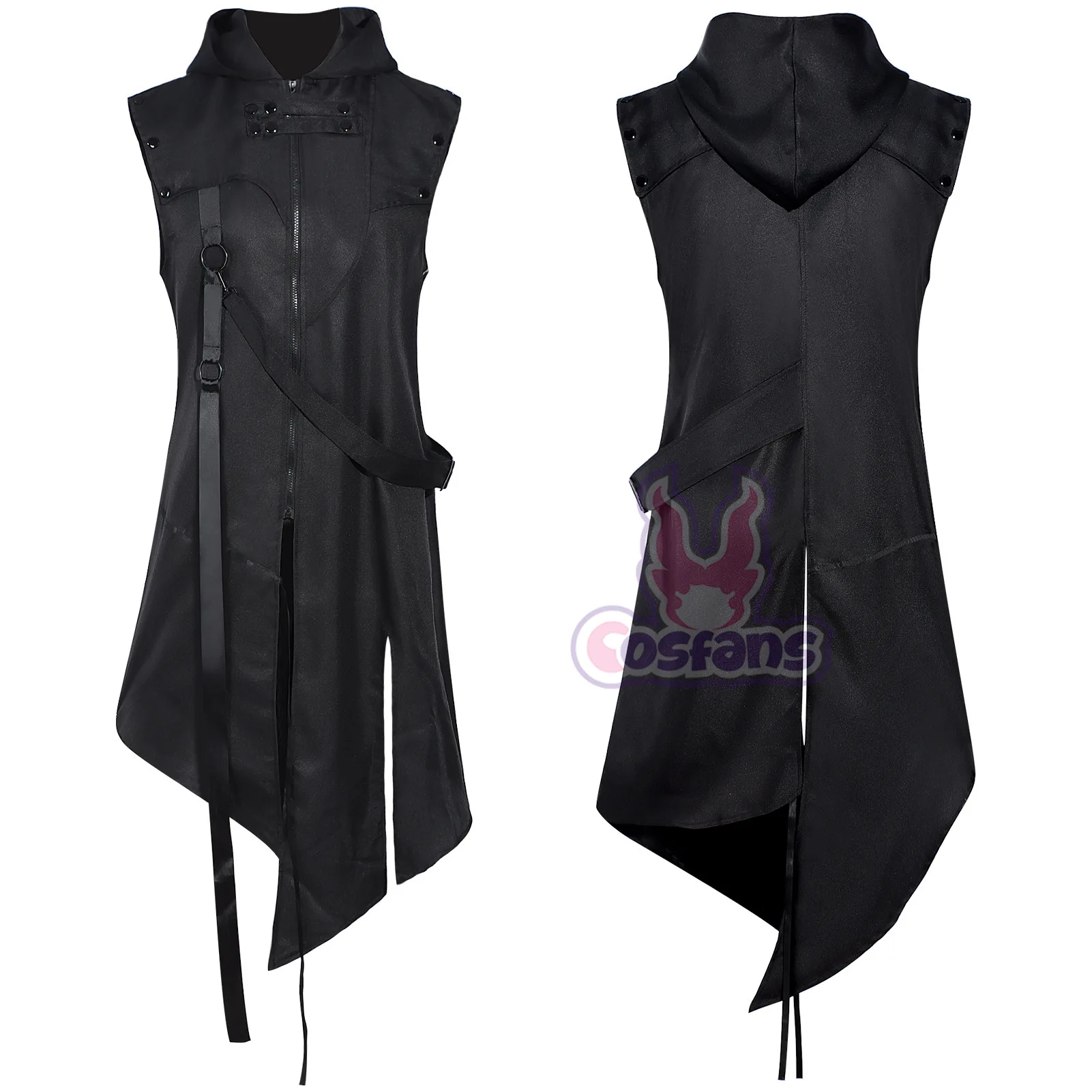 Men's Punk Style Irregular Trench Coats Cosplay Costumes Men Halloween Gothic Long Sleeve Hooded Jacket Cosplay Vintage Costume
Men's Punk Style Irregular Trench Coats Cosplay Costumes Men Halloween Gothic Long Sleeve Hooded Jacket Cosplay Vintage Costume