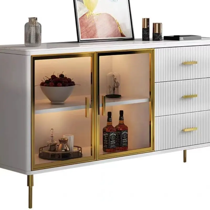 Italian minimalist rock slab dining side cabinet light luxury household small apartment living room high-end wall locker
Italian minimalist rock slab dining side cabinet light luxury household small apartment living room high-end wall locker