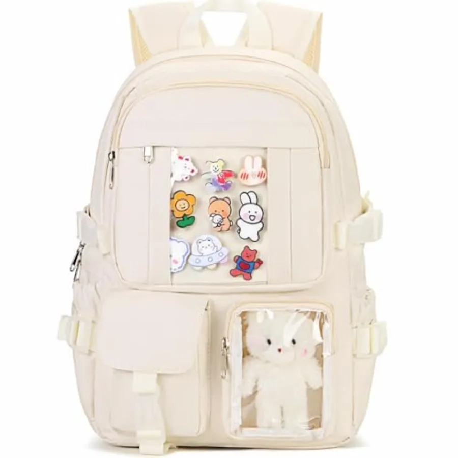 Kawaii Backpack for Teen Girls, Cute Aesthetic High Middle School College Bookbag with Accessories
Kawaii Backpack for Teen Girls, Cute Aesthetic High Middle School College Bookbag with Accessories