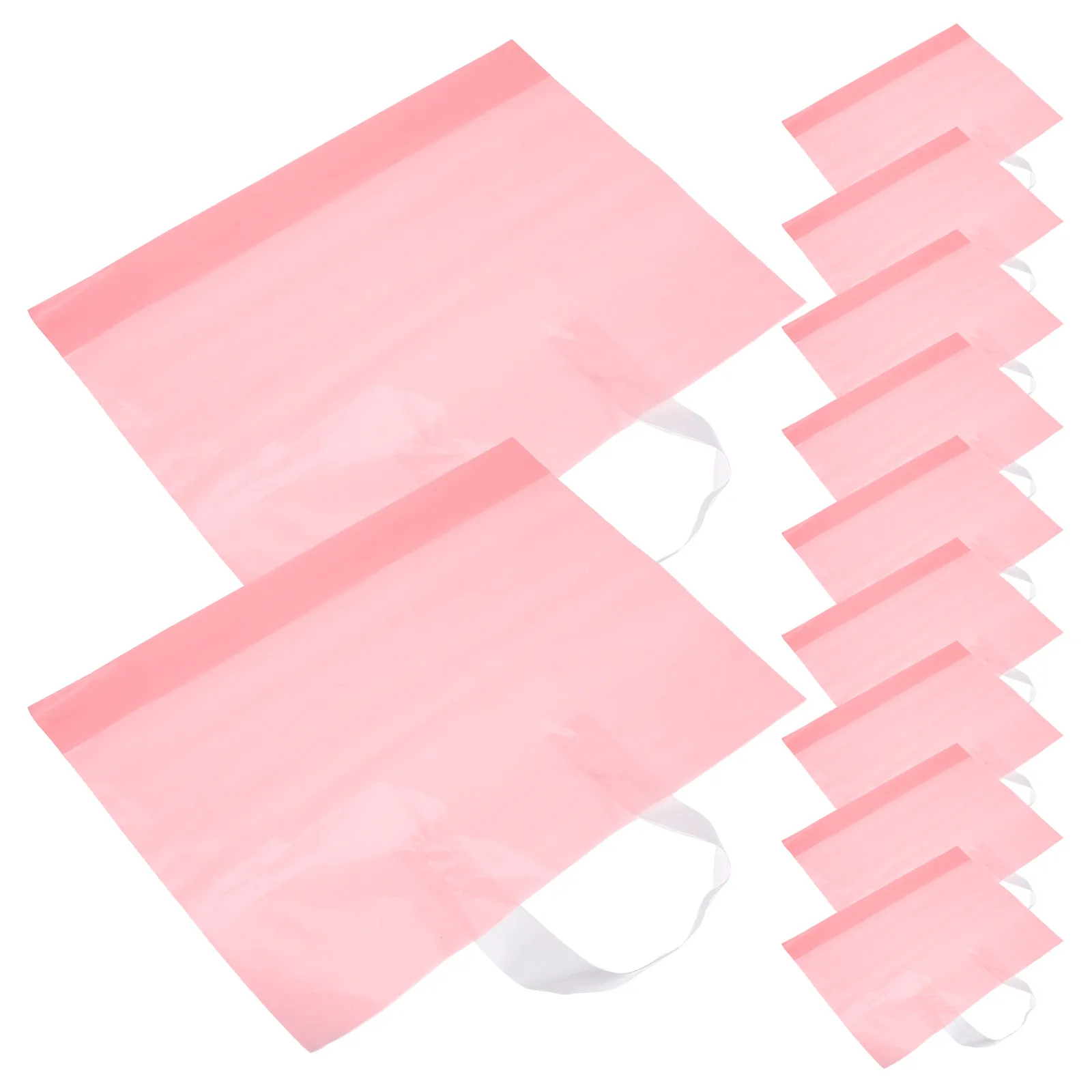 50 Pcs Pink Plastic Gift Bags Large Size Matte Finish For Clothing Gifts Reusable Tote Storage Bag Women
50 Pcs Pink Plastic Gift Bags Large Size Matte Finish For Clothing Gifts Reusable Tote Storage Bag Women