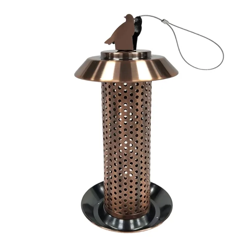 Factory Direct Classic Cylinder Copper Plating Metal Tube Outdoor Backyard Hanging Wild Nuts Bird Feeder Pet Bowls & Feeders
Factory Direct Classic Cylinder Copper Plating Metal Tube Outdoor Backyard Hanging Wild Nuts Bird Feeder Pet Bowls & Feeders