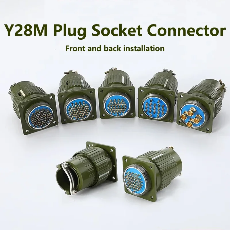 YM28 Series 24 32 37 Pin Aviation Metal Plug Gold-Plated Connector Does Not Rust Anti-Corrosion Socket Y28M-24TK 24ZJ
YM28 Series 24 32 37 Pin Aviation Metal Plug Gold-Plated Connector Does Not Rust Anti-Corrosion Socket Y28M-24TK 24ZJ