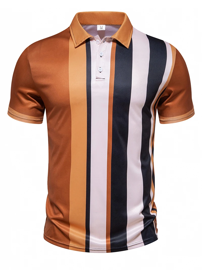 Summer Luxury Men's Short Sleeve Polo Shirt 3D Stripe Print Turn-down Collar Business Tee Outdoor Street Fashion Men Clothes Top
Summer Luxury Men's Short Sleeve Polo Shirt 3D Stripe Print Turn-down Collar Business Tee Outdoor Street Fashion Men Clothes Top