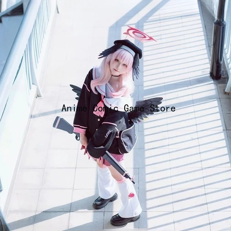 IN STOCK Koharu Shimoe Cosplay Blue Archive Anime Game Cosplay Uniform Pink Wig Headwear Wing Halloween Party Outfits for Women
IN STOCK Koharu Shimoe Cosplay Blue Archive Anime Game Cosplay Uniform Pink Wig Headwear Wing Halloween Party Outfits for Women