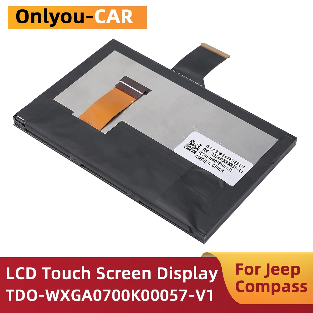 7-дюймовый сенсорный ЖК-экран TDO-WXGA0700K00057-V1 TDO-WXGA0700K00033-V2 для Jeep Compass 2017-2019 ЖК-дисплей
7-дюймовый сенсорный ЖК-экран TDO-WXGA0700K00057-V1 TDO-WXGA0700K00033-V2 для Jeep Compass 2017-2019 ЖК-дисплей