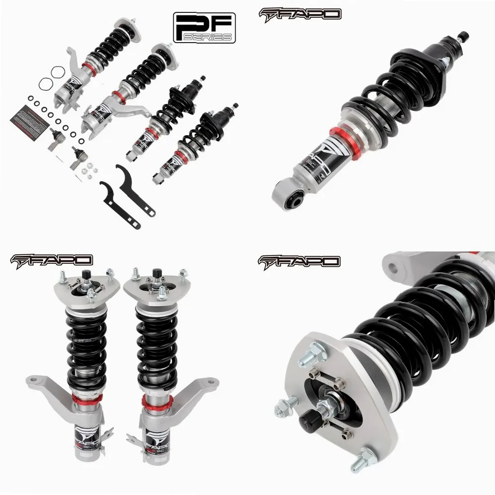 FAPO PF002120 Adjustable Coilover Kit for 2001-2005 for Honda Civic EM/ES, 4pcs Performance Shocks Struts Lowering Set
FAPO PF002120 Adjustable Coilover Kit for 2001-2005 for Honda Civic EM/ES, 4pcs Performance Shocks Struts Lowering Set