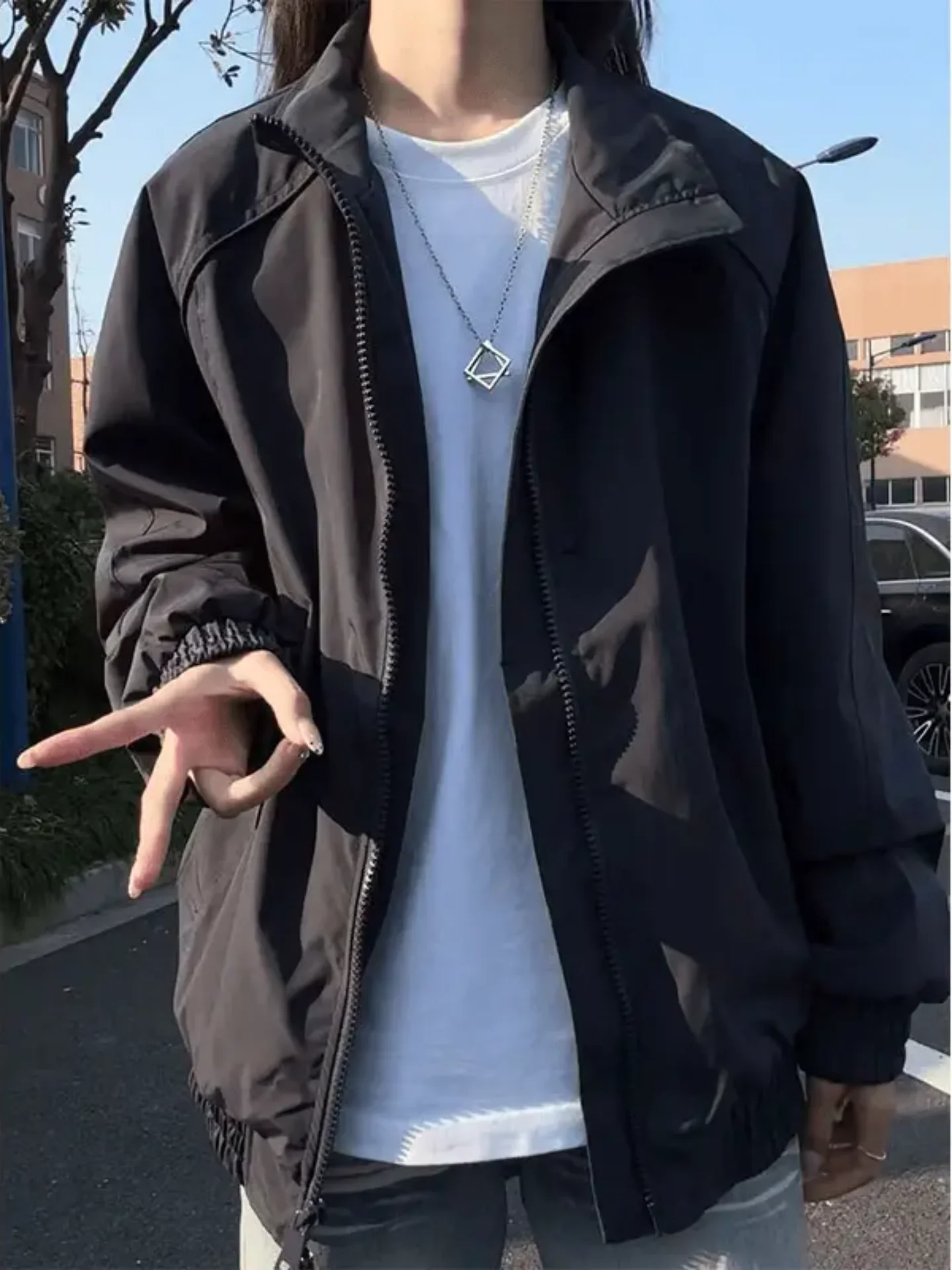 Cleanfit American Sle Men's ort Jaet Zipper Long Sve Stand Collar Baseball Vest 's Jaet Spring Autumn Faion
Cleanfit American Sle Men's ort Jaet Zipper Long Sve Stand Collar Baseball Vest 's Jaet Spring Autumn Faion