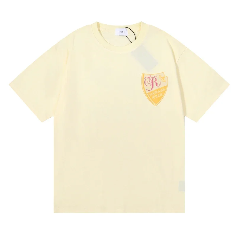 Simple Fashionable Trendy Letter Print Men's Women's Rhude Top Tee High-quality New Style T-shirt
Simple Fashionable Trendy Letter Print Men's Women's Rhude Top Tee High-quality New Style T-shirt