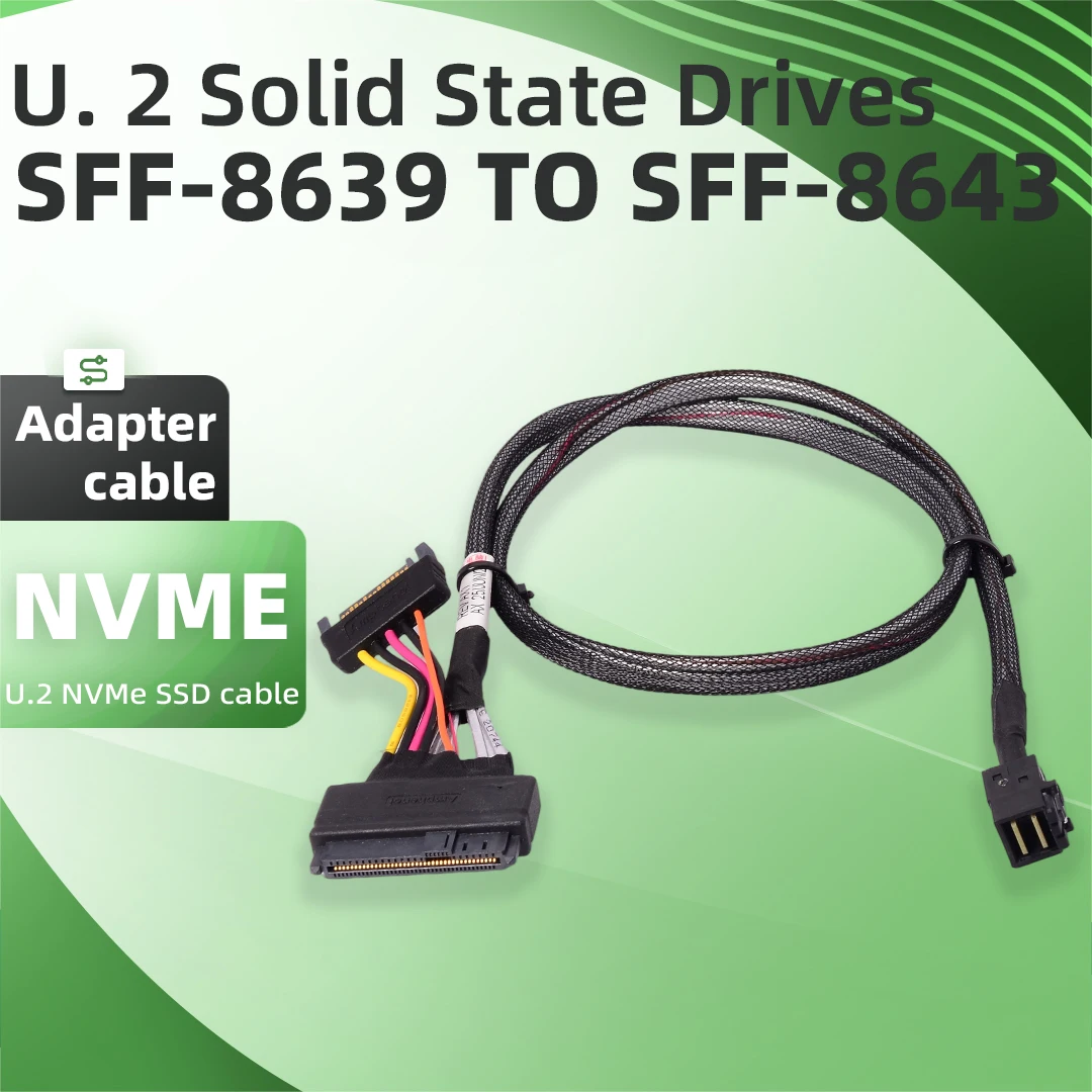 Intel U.2 Data Cable U2 Solid State Drive Connection Cable SFF-8639 TO SFF-8643 Adapter
Intel U.2 Data Cable U2 Solid State Drive Connection Cable SFF-8639 TO SFF-8643 Adapter