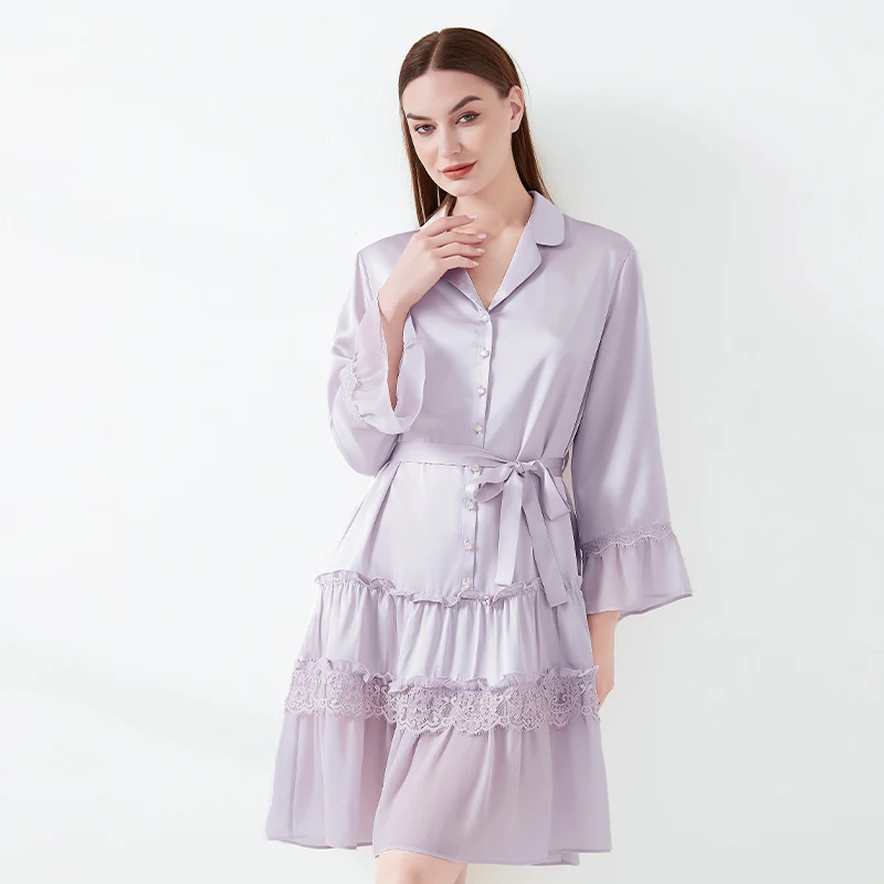 Элегантный кардиган из 100% тутового шелка с длинными рукавами, ночная рубашка, кружевная аппликация, романтическая сорочка принцессы, ночная рубашка на шнуровке, пижамы
Элегантный кардиган из 100% тутового шелка с длинными рукавами, ночная рубашка, кружевная аппликация, романтическая сорочка принцессы, ночная рубашка на шнуровке, пижамы