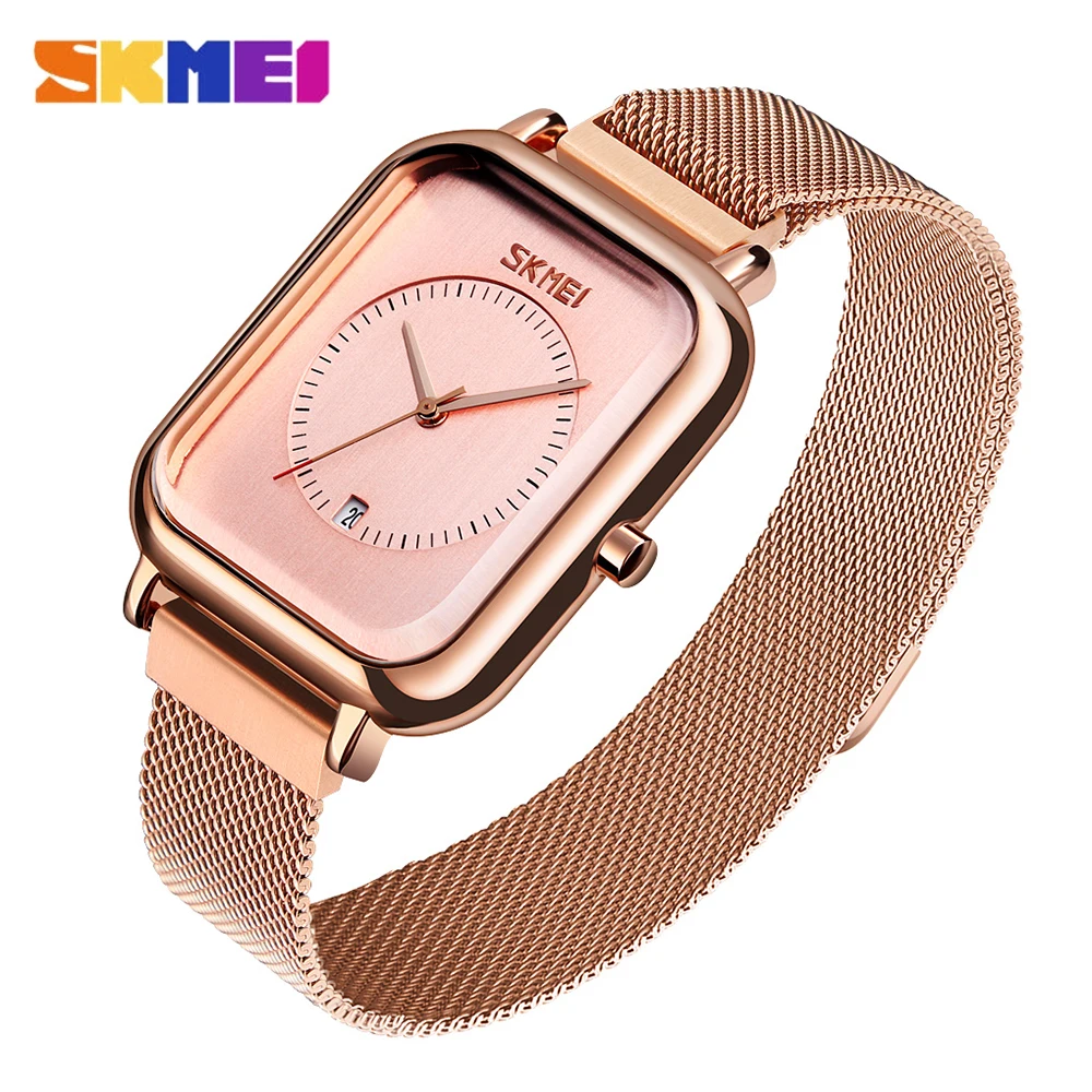 SKMEI Fashion Square Watch Women Luxury Original Magnet Buckle Mesh Belt Wristwatch Ladies Dress Bracelet Quartz Watches
SKMEI Fashion Square Watch Women Luxury Original Magnet Buckle Mesh Belt Wristwatch Ladies Dress Bracelet Quartz Watches