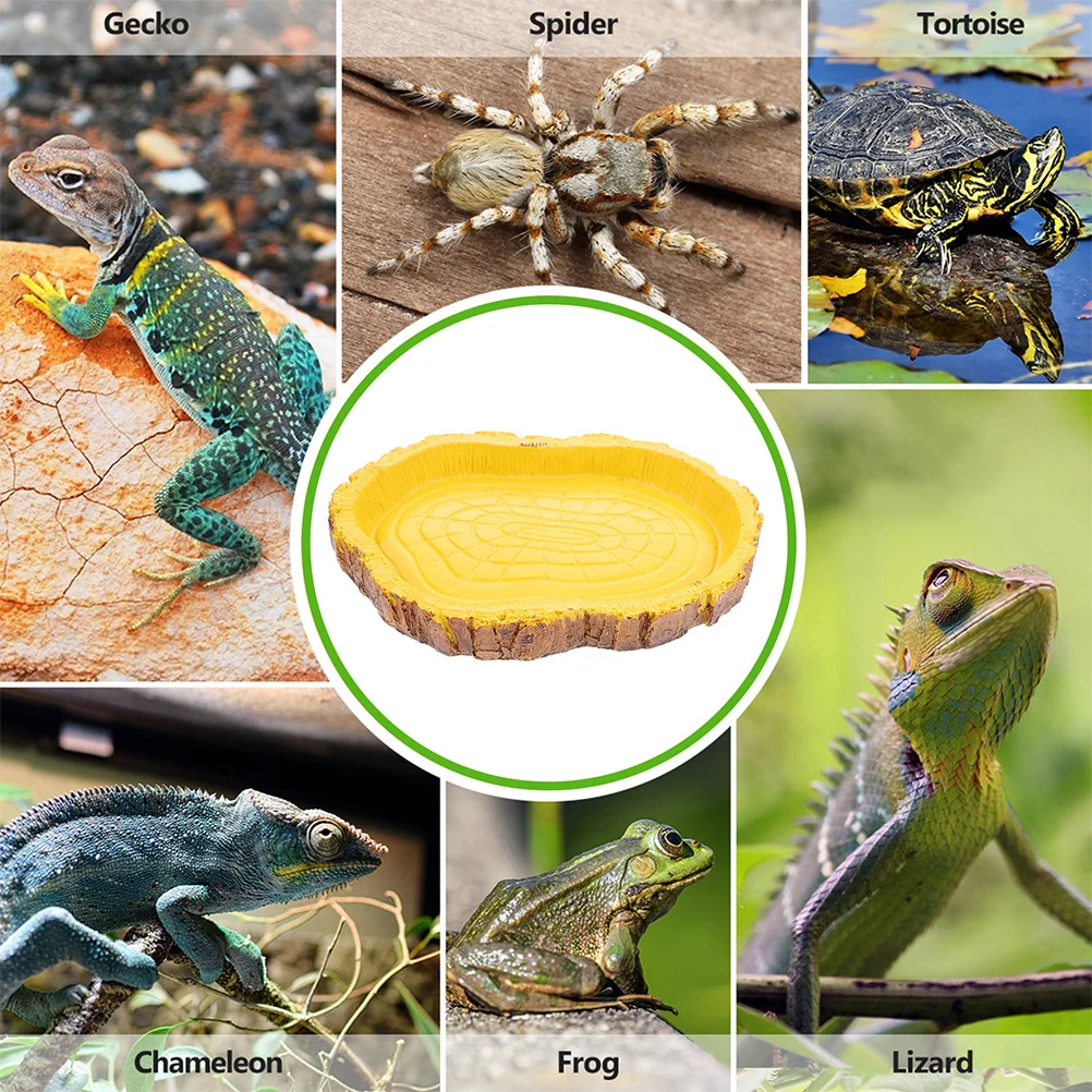 2pcs Reptile Food Bowl Resin Simulation Tree Pattern Feeding Container For Lizard Snake Tortoise Terrarium Water Dish Pet
2pcs Reptile Food Bowl Resin Simulation Tree Pattern Feeding Container For Lizard Snake Tortoise Terrarium Water Dish Pet