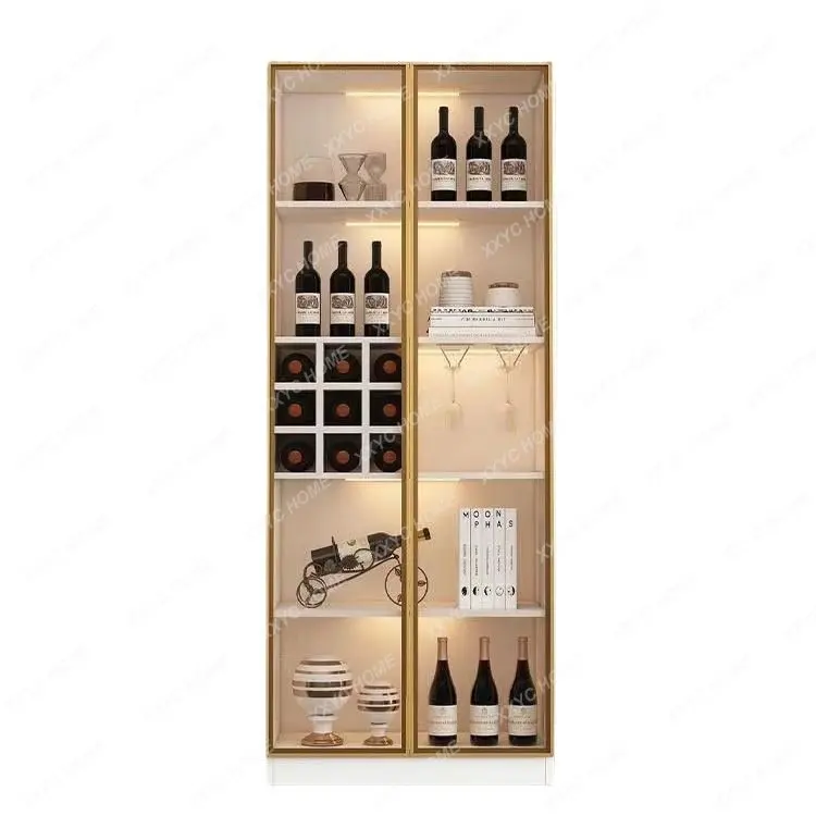 Wine Cabinet Living Room Dining Room Wall Display Cabinet High Cabinet Household Glass Door Cabinet
Wine Cabinet Living Room Dining Room Wall Display Cabinet High Cabinet Household Glass Door Cabinet