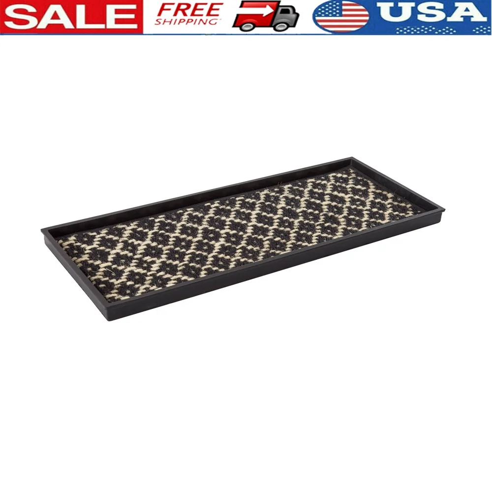 Natural Recycled Rubber Boot Tray with Coconut Fiber Insert Heavy Duty Outdoor Use Tall Sides Easy Clean Black Ivory
Natural Recycled Rubber Boot Tray with Coconut Fiber Insert Heavy Duty Outdoor Use Tall Sides Easy Clean Black Ivory