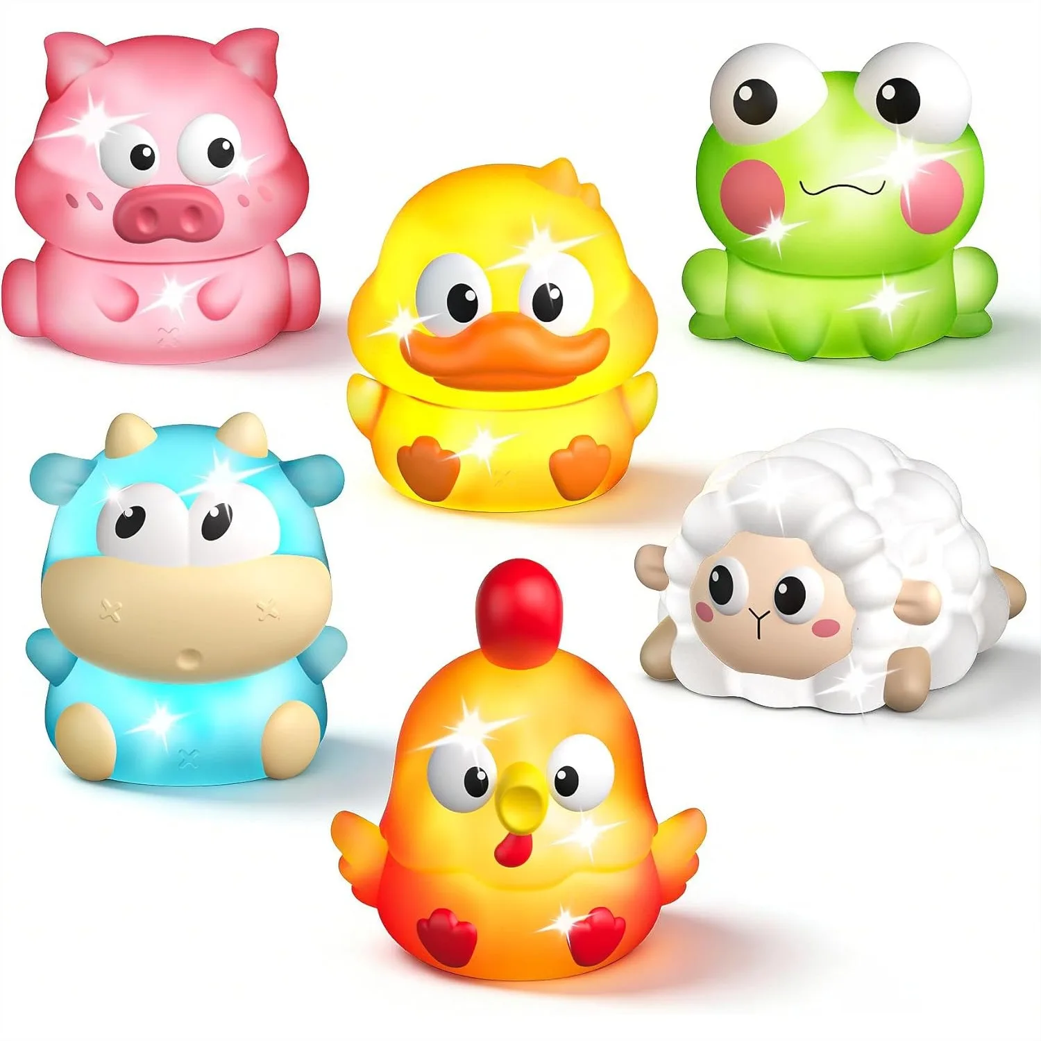 Light Up Bath Toys for Kids Ages 1-3, Farm Animals Bathtub Toys for Toddlers 2-4, Water Pool Toys for 1 2 3 Year Old Boys Girls
Light Up Bath Toys for Kids Ages 1-3, Farm Animals Bathtub Toys for Toddlers 2-4, Water Pool Toys for 1 2 3 Year Old Boys Girls
