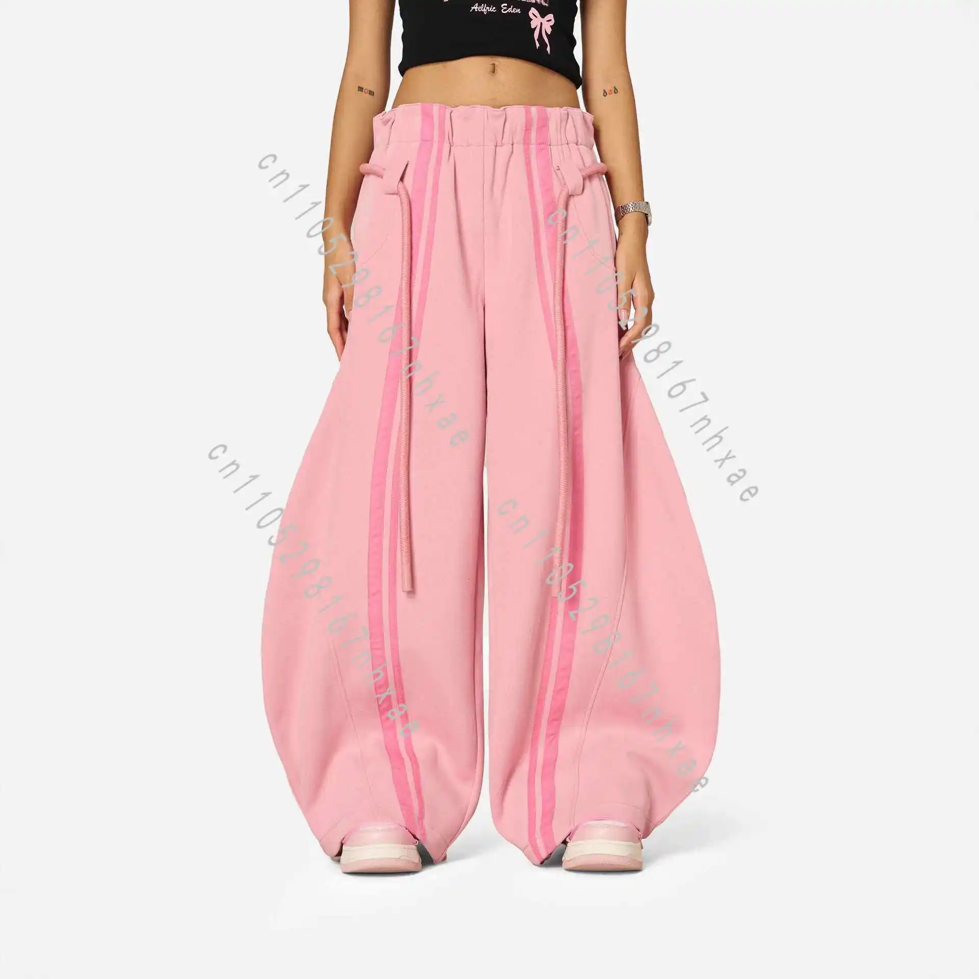Casual Women's Clothing Street Style Lace-up Trousers Loose Fashion Waist Wide-leg Trousers Floor-mopping Trousers Women
Casual Women's Clothing Street Style Lace-up Trousers Loose Fashion Waist Wide-leg Trousers Floor-mopping Trousers Women