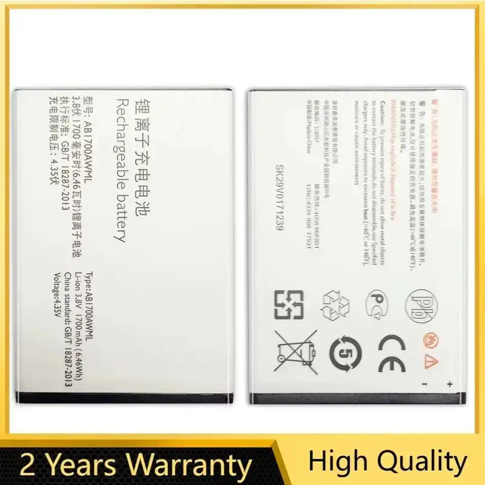 Powerful For PHILIPS S388 CTS388 AB1700AWML Mobile Phone Battery Certified Quality
Powerful For PHILIPS S388 CTS388 AB1700AWML Mobile Phone Battery Certified Quality
