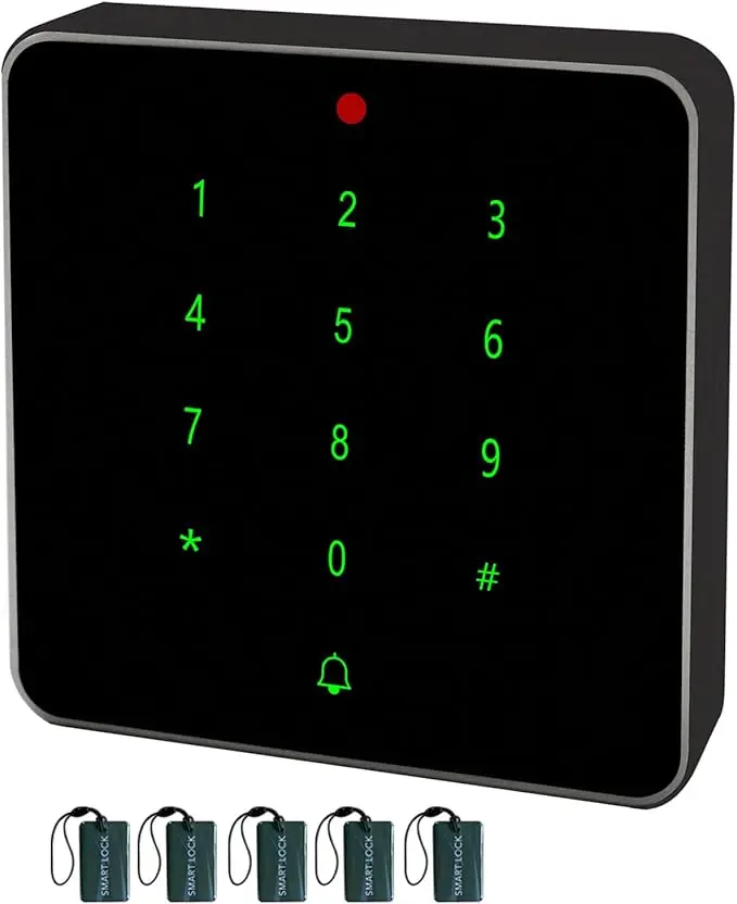 13.56MHZ RFID IC Cards Keypad Waterproof Panel for Door Access Control Support 10000 Card Users + 5pcs IC Cards
13.56MHZ RFID IC Cards Keypad Waterproof Panel for Door Access Control Support 10000 Card Users + 5pcs IC Cards