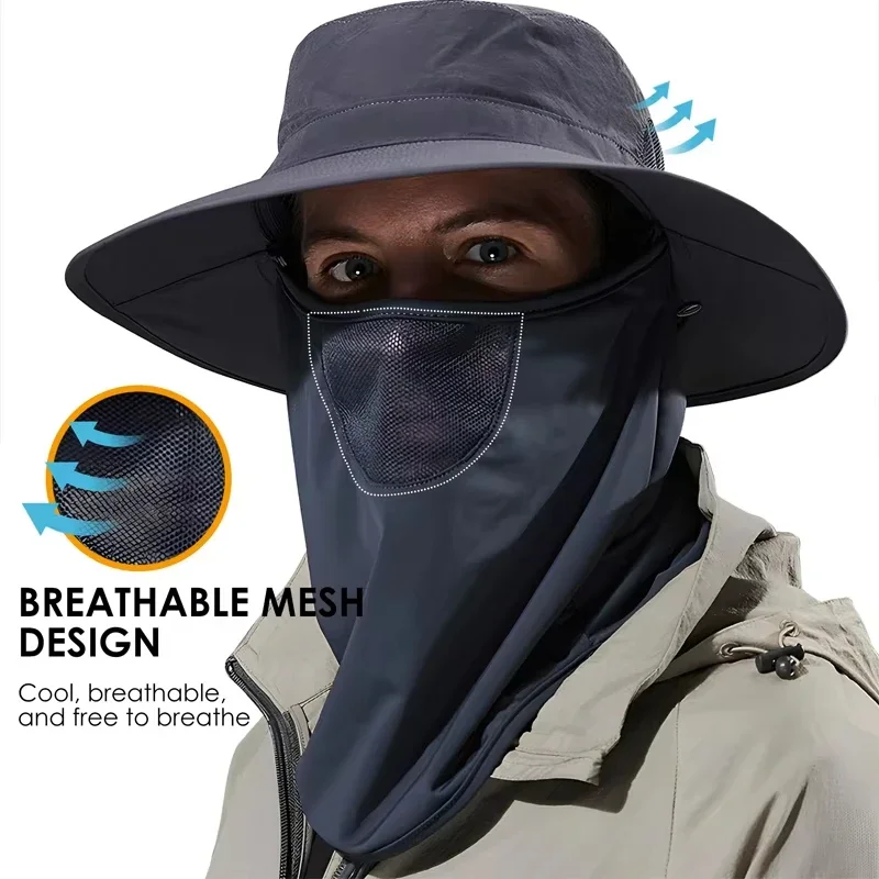 Outdoor Hunting Fishing Cap Summer Sun Hats UV Protection For Men Women Hiking Camping Visor Bucket Hat Neck Flap Fisherman Hat
Outdoor Hunting Fishing Cap Summer Sun Hats UV Protection For Men Women Hiking Camping Visor Bucket Hat Neck Flap Fisherman Hat