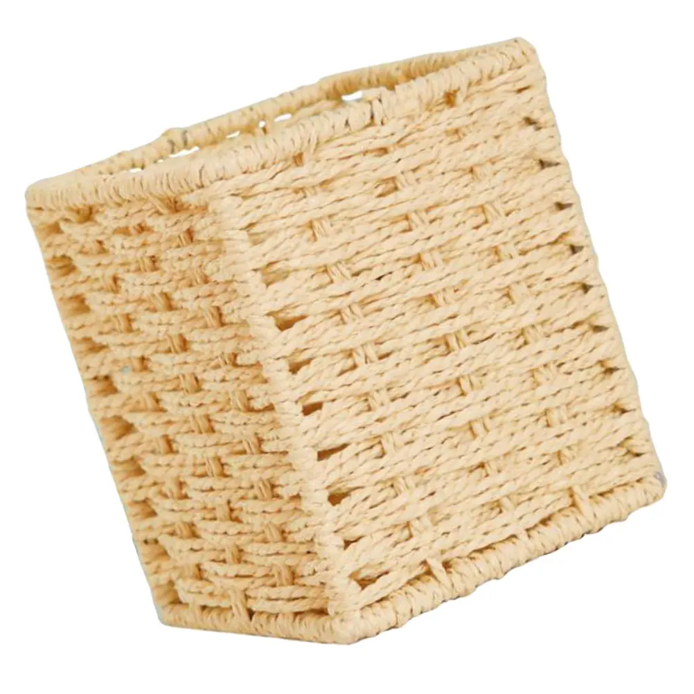 Woven Storage Basket Beige Small Baskets Decorative Boxes Organizer Pen Container Desk Sundries Eco Friendly Home
Woven Storage Basket Beige Small Baskets Decorative Boxes Organizer Pen Container Desk Sundries Eco Friendly Home