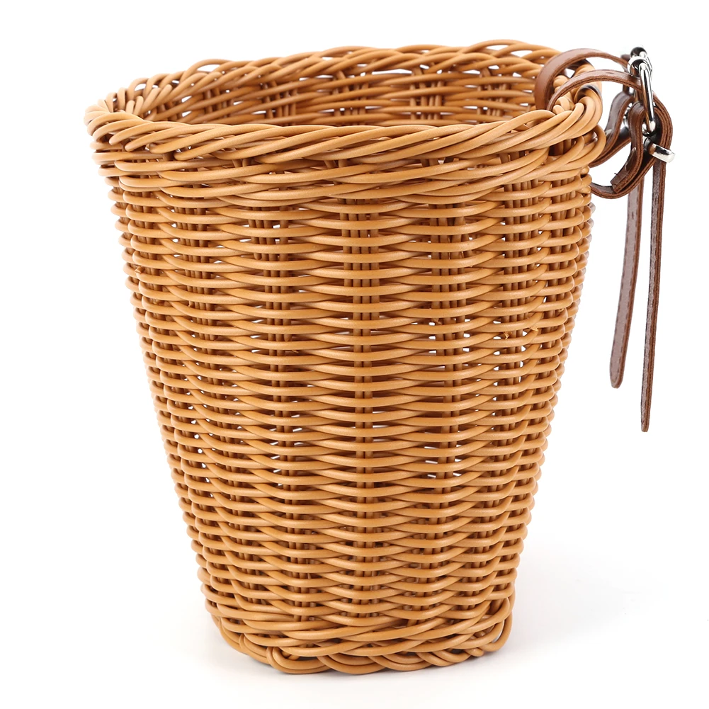 Съемная велосипедная корзина из искусственного ротанга с кожаными ремнями, плетеная вручную, маленькая, водонепроницаемая, аксессуар для велосипеда
Съемная велосипедная корзина из искусственного ротанга с кожаными ремнями, плетеная вручную, маленькая, водонепроницаемая, аксессуар для велосипеда