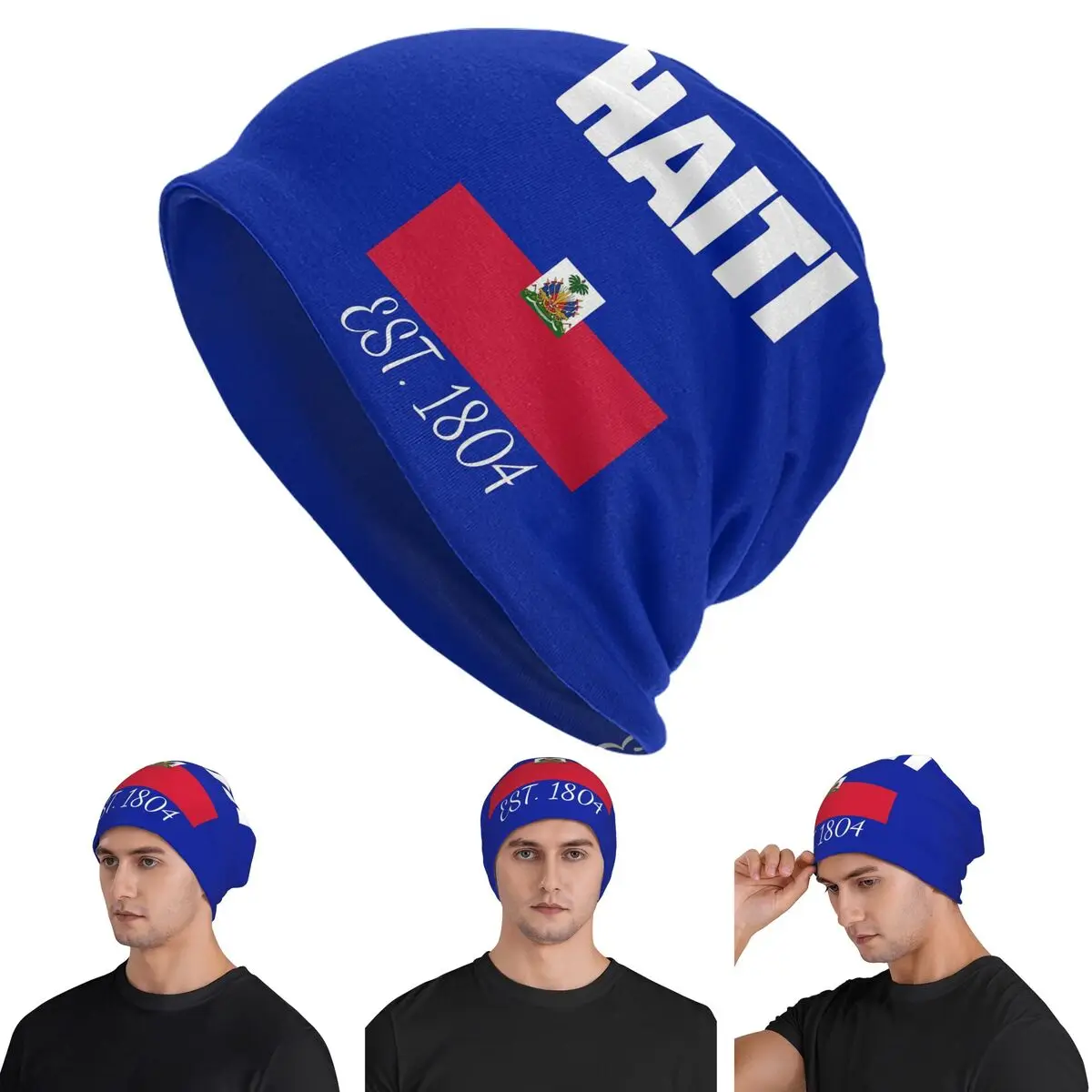 Haiti EST. 1804 Independence Haitian Flag Merch Skullies Beanies Hats Warm Autumn Cap Knitted Bonnet Caps for Unisex Adult
Haiti EST. 1804 Independence Haitian Flag Merch Skullies Beanies Hats Warm Autumn Cap Knitted Bonnet Caps for Unisex Adult