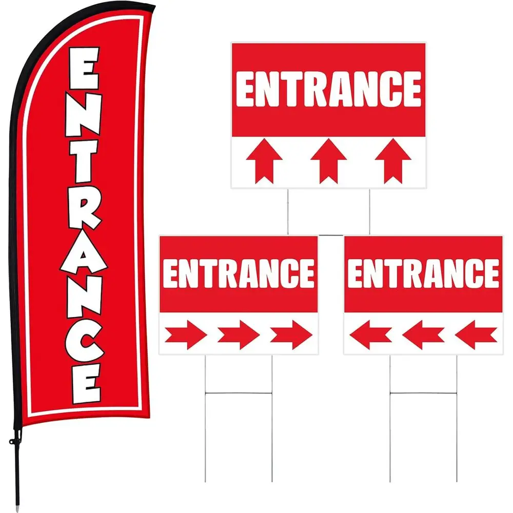 Комплект вывесок для входа: 1 двусторонняя табличка «Вход» и 3 двусторонние стрелки «Вход» с металлическими креплениями для двора или улицы, Bu
Комплект вывесок для входа: 1 двусторонняя табличка «Вход» и 3 двусторонние стрелки «Вход» с металлическими креплениями для двора или улицы, Bu
