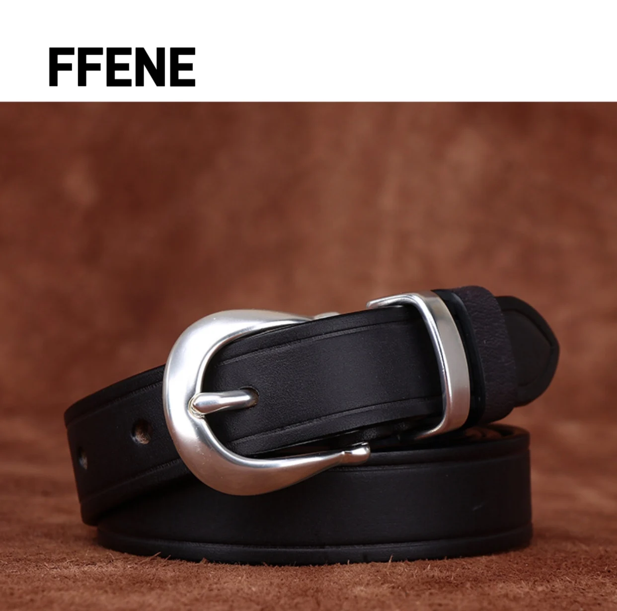 New high-end luxury brass buckle leather belt for women, fashionable, versatile, retro, high-end first-layer cowhide belt 
New high-end luxury brass buckle leather belt for women, fashionable, versatile, retro, high-end first-layer cowhide belt