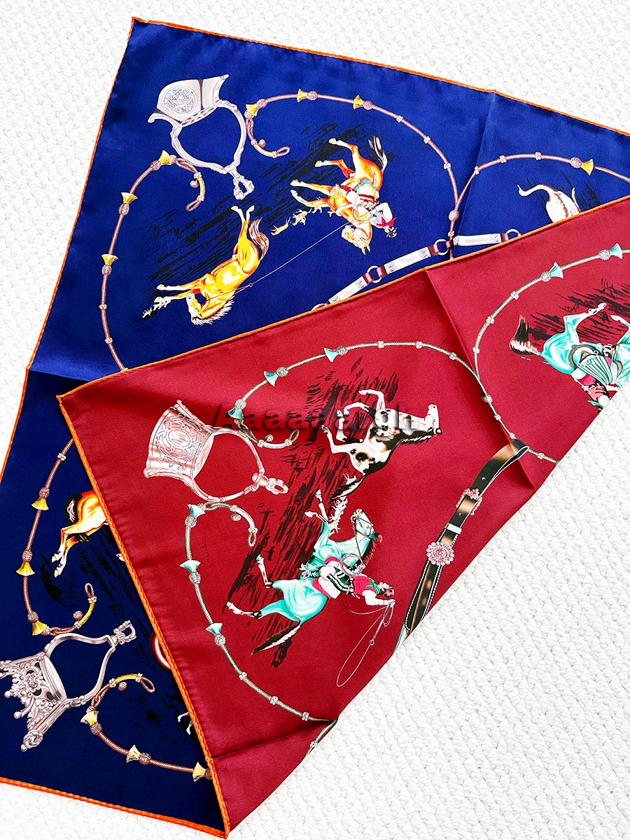 AB Face Silk Scarf 70cm Women Hand Rolled Scarfs Shawls Bag Belt Accessories Lady Christmas Gift Double Sided Print Bandana
AB Face Silk Scarf 70cm Women Hand Rolled Scarfs Shawls Bag Belt Accessories Lady Christmas Gift Double Sided Print Bandana