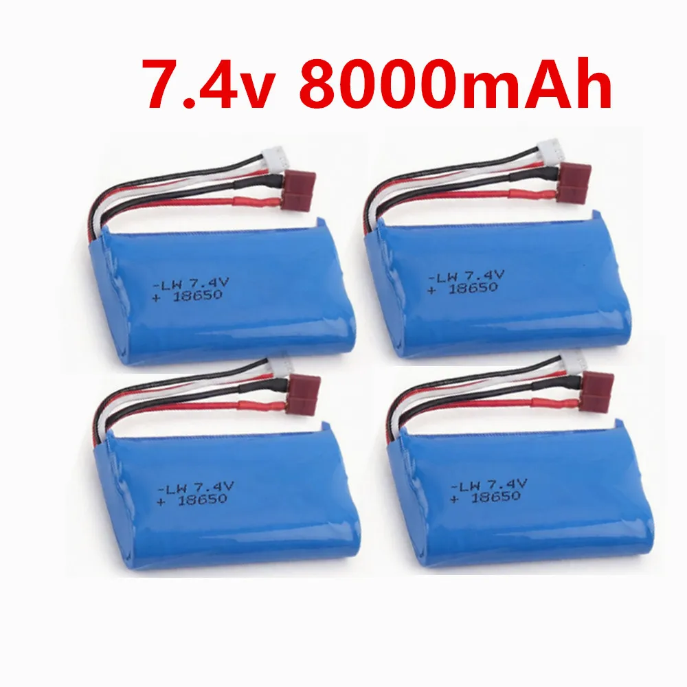 7.4V 8000MAH Battery 18650 for Q46 Wltoys 10428 /12428/12423 RC Car Spare Parts with charger 7.4V 2S battery for toys parts
7.4V 8000MAH Battery 18650 for Q46 Wltoys 10428 /12428/12423 RC Car Spare Parts with charger 7.4V 2S battery for toys parts