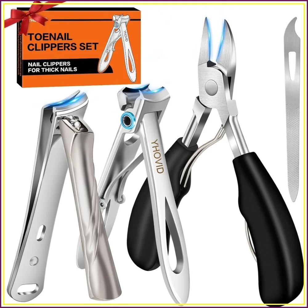 Heavy Duty Toenail Clippers for Thick Nails, German Stainless Steel, Wide Jaw with Catcher, Long Handle
Heavy Duty Toenail Clippers for Thick Nails, German Stainless Steel, Wide Jaw with Catcher, Long Handle