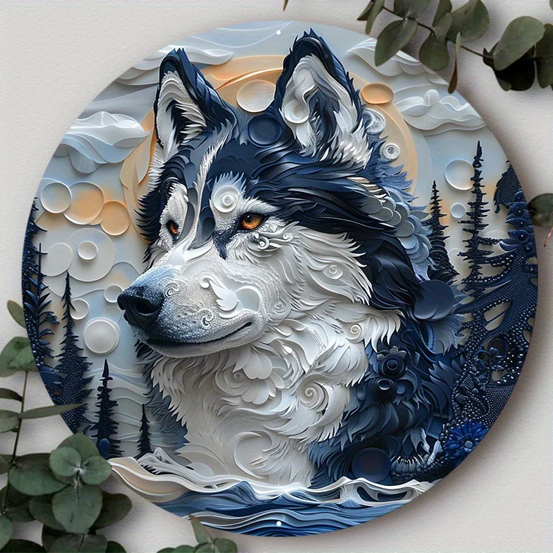 Aluminum Metal Sign, Dog Pattern 2D Flat Circular Wreath Sign, Home Decor, Room Decor, Decorative Wall Poster
Aluminum Metal Sign, Dog Pattern 2D Flat Circular Wreath Sign, Home Decor, Room Decor, Decorative Wall Poster