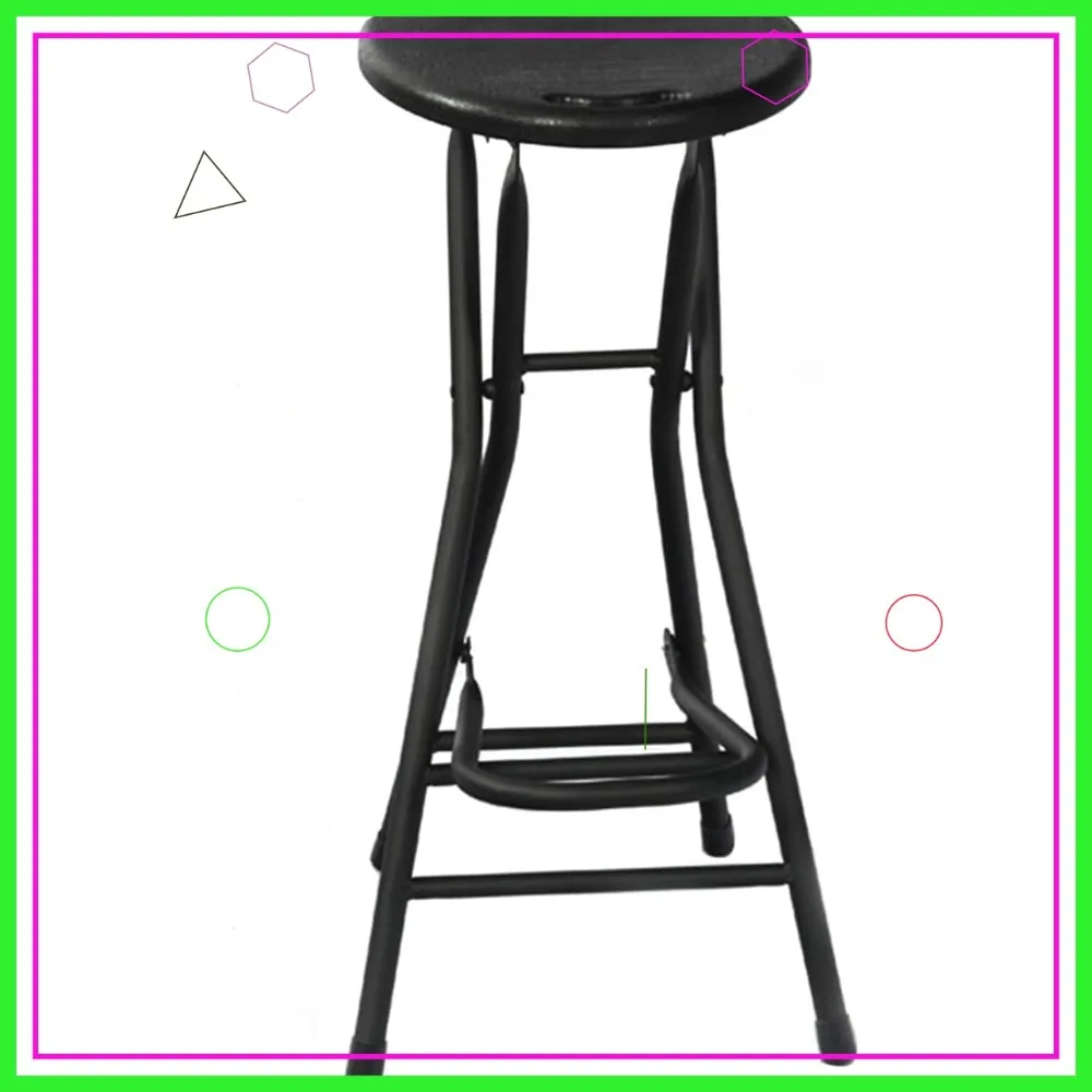 28" Folding Bar Stool, Heart-Shaped Collapsible Stool with Handle, 250 Lbs Capacity, Black, 1 Pack
28" Folding Bar Stool, Heart-Shaped Collapsible Stool with Handle, 250 Lbs Capacity, Black, 1 Pack
