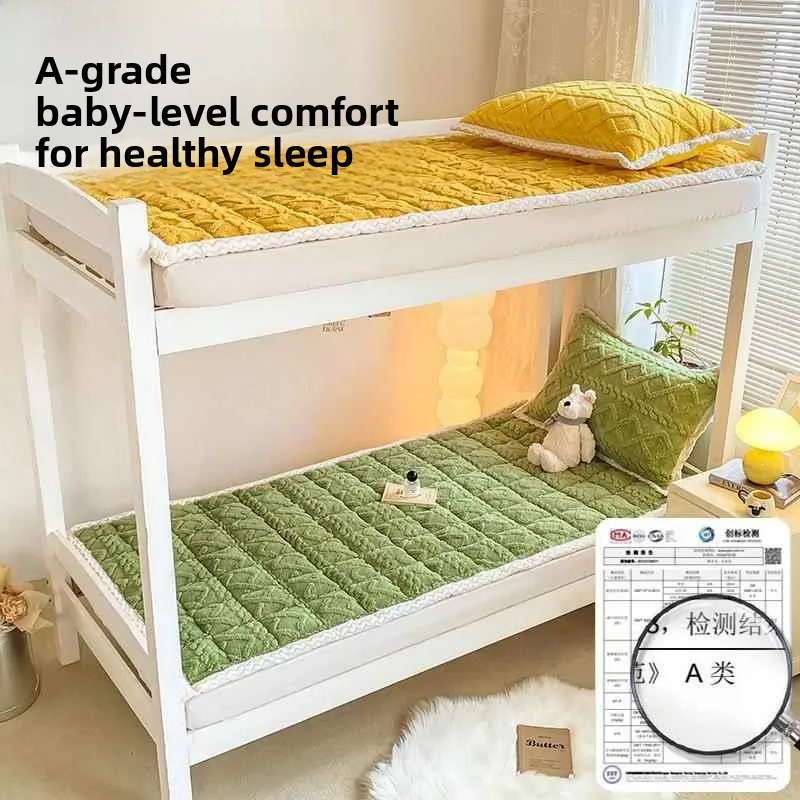 Student Dormi Milk Velvet Filled Mattr Single Person Quilted Bedding Home Bedroom Bed Pad Cover Winter Warm Blanket
Student Dormi Milk Velvet Filled Mattr Single Person Quilted Bedding Home Bedroom Bed Pad Cover Winter Warm Blanket