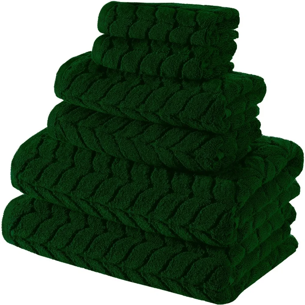 Luxury Jacquard Bath Towel Set Soft Plush Quick Dry Turkish Towels Royal Green 6pcs
Luxury Jacquard Bath Towel Set Soft Plush Quick Dry Turkish Towels Royal Green 6pcs