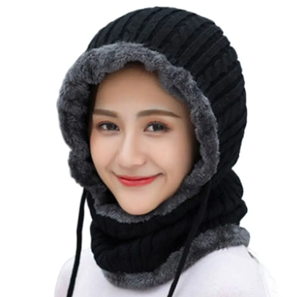 Плюшевая зимняя теплая флисовая подкладка, теплая вязаная шапка, шапка, шарф, защита ушей с капюшоном
Плюшевая зимняя теплая флисовая подкладка, теплая вязаная шапка, шапка, шарф, защита ушей с капюшоном