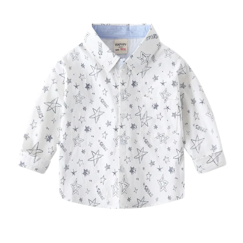 Stars Elegant Boys Shirts Kids Tops Long Sleeve Children's Clohes
Stars Elegant Boys Shirts Kids Tops Long Sleeve Children's Clohes