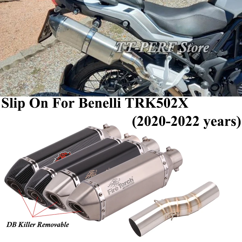 Для Benelli TRK502X TRK 502X 502X2019 2020 2021 модификация выхлопной трубы мотоцикла среднее звено труба мотокросса глушитель дБ убийца
Для Benelli TRK502X TRK 502X 502X2019 2020 2021 модификация выхлопной трубы мотоцикла среднее звено труба мотокросса глушитель дБ убийца