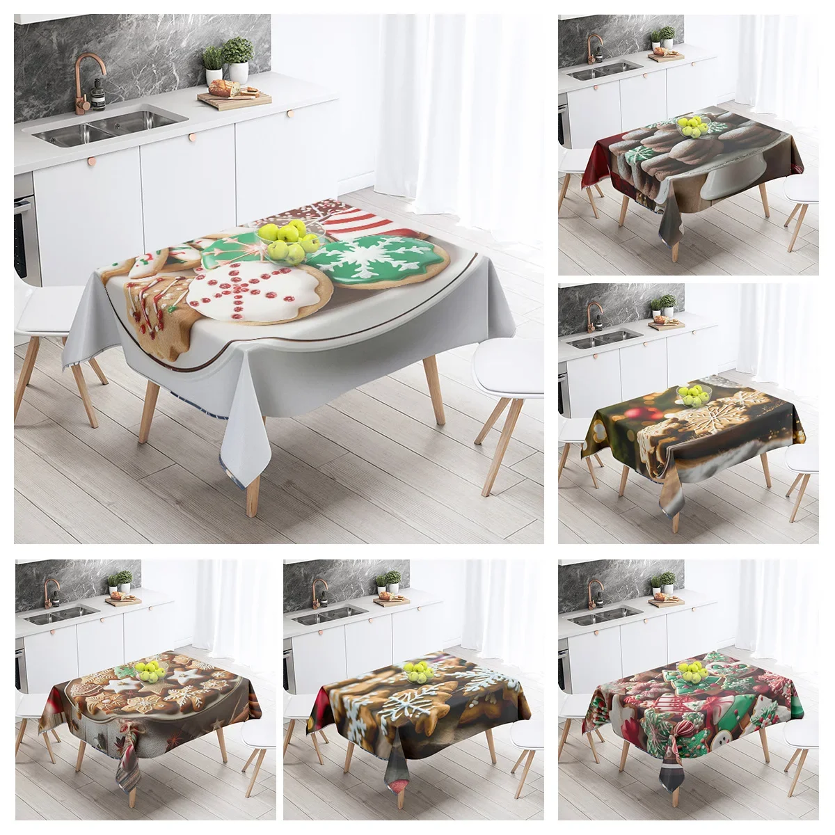 Home tablecloths dining decoration and rectangular table accessories waterproof cloth Anti-stain simple Merry Christmas winter
Home tablecloths dining decoration and rectangular table accessories waterproof cloth Anti-stain simple Merry Christmas winter