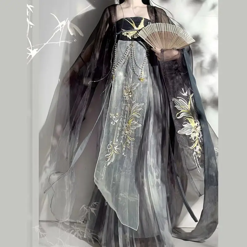 Hanfu Dynasty Heavy Industry Embroidery Xoxi Spring and Summer Large Sleeves Ancient Style Super Immortal Summer Chest-length
Hanfu Dynasty Heavy Industry Embroidery Xoxi Spring and Summer Large Sleeves Ancient Style Super Immortal Summer Chest-length