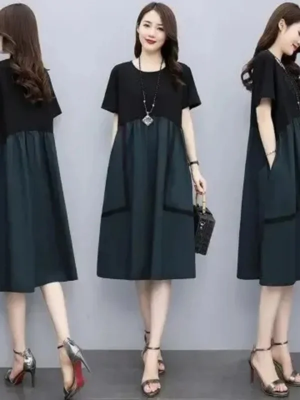 plus Size Workwear Casual Style High Waist A-Line Dress Summer Mid-Length Loose Fit Slimming Tummy Covering Casual Skirt
plus Size Workwear Casual Style High Waist A-Line Dress Summer Mid-Length Loose Fit Slimming Tummy Covering Casual Skirt