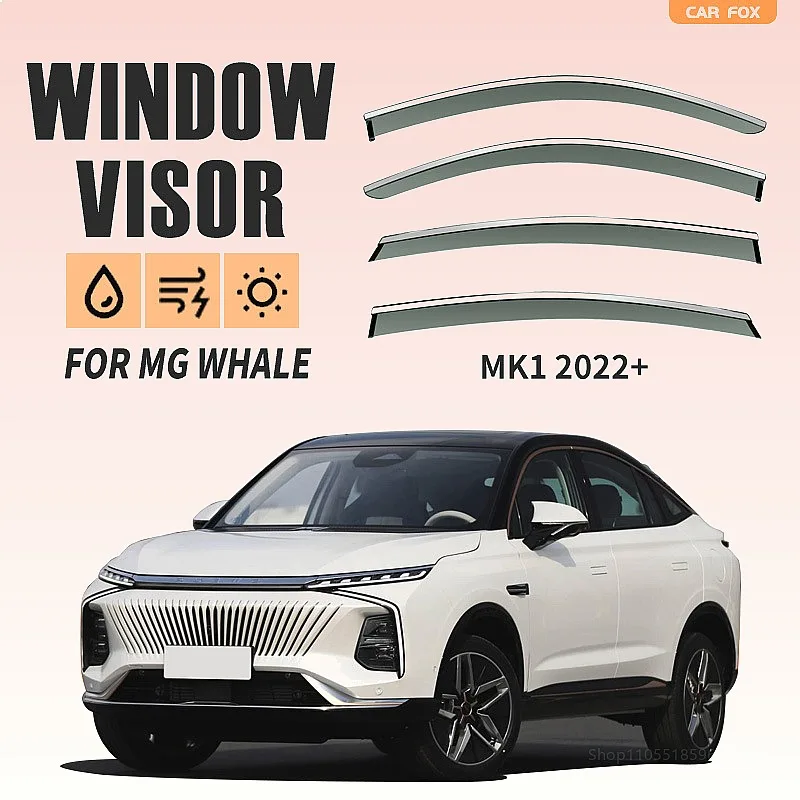 For MG Whale 2022+ Car Window Visor Rain Sun Shade Windshield Side Deflector Auto Accessories
For MG Whale 2022+ Car Window Visor Rain Sun Shade Windshield Side Deflector Auto Accessories