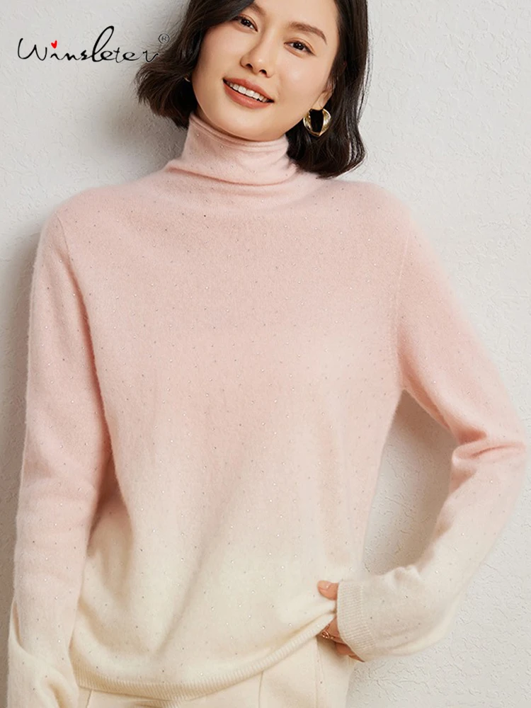 Winsleter-10%Cashmere 90%Wool Elegant Sweater, Women Pile Collar Diamond Gradient, Casual Loose Sweater, 2025 Autumn T58505CC
Winsleter-10%Cashmere 90%Wool Elegant Sweater, Women Pile Collar Diamond Gradient, Casual Loose Sweater, 2025 Autumn T58505CC