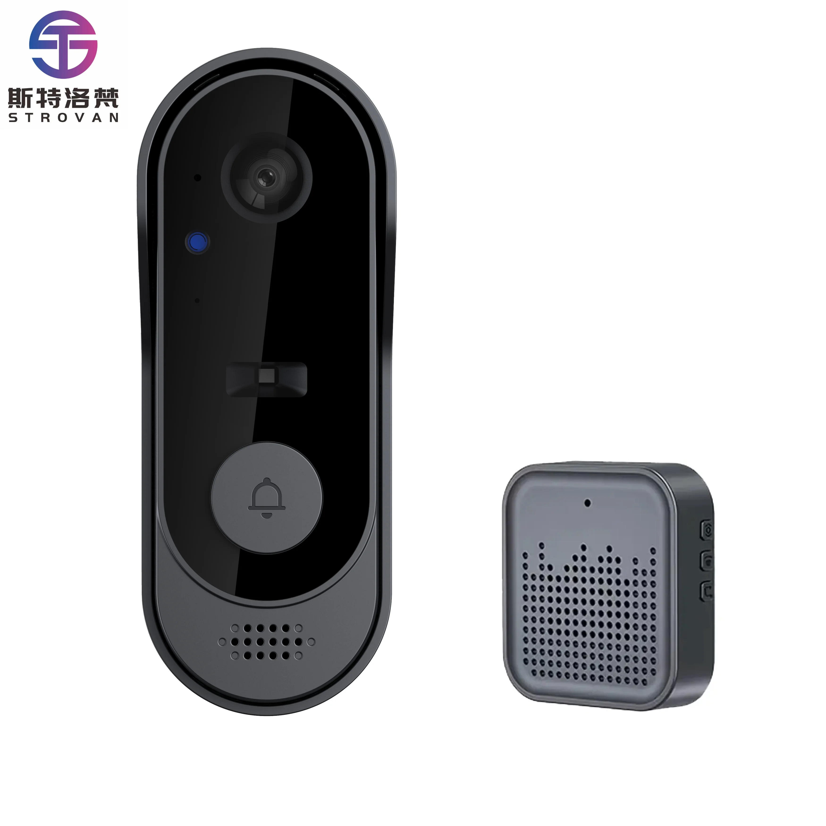 HD Smart Home Security Doorbell Infrared Night Vision Two-Way Intercom New Consumer Electronics Product
HD Smart Home Security Doorbell Infrared Night Vision Two-Way Intercom New Consumer Electronics Product