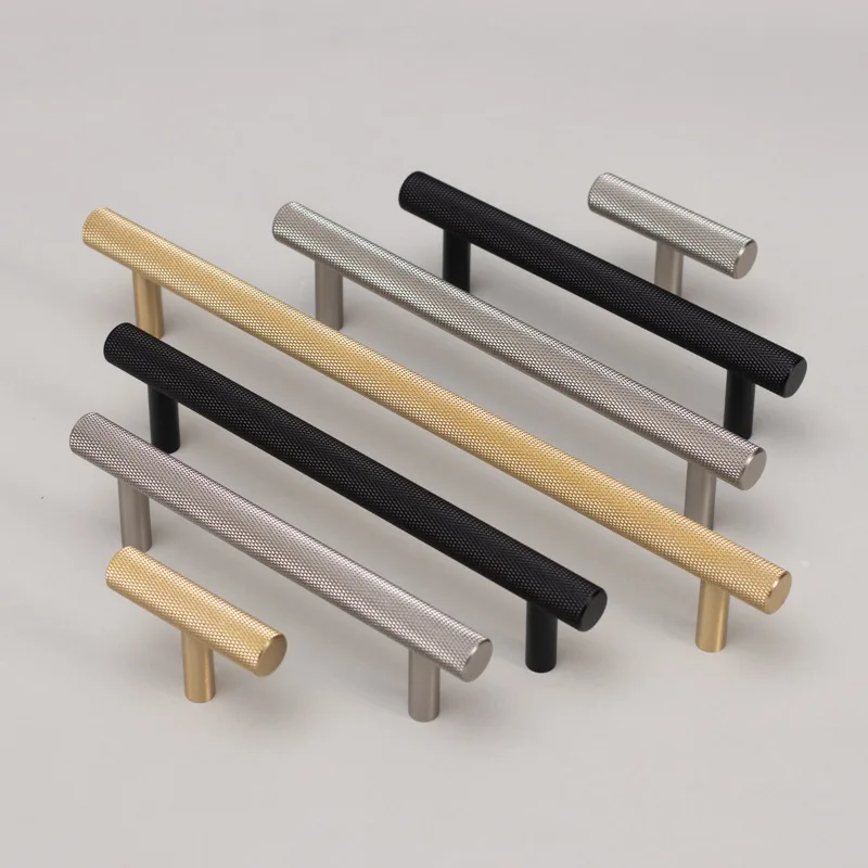 Brass Knurled Cabinet Handles T bar Modern Furniture Textured Knobs Gold Black Nickel Color Wardrobe Pull Handle Bar
Brass Knurled Cabinet Handles T bar Modern Furniture Textured Knobs Gold Black Nickel Color Wardrobe Pull Handle Bar